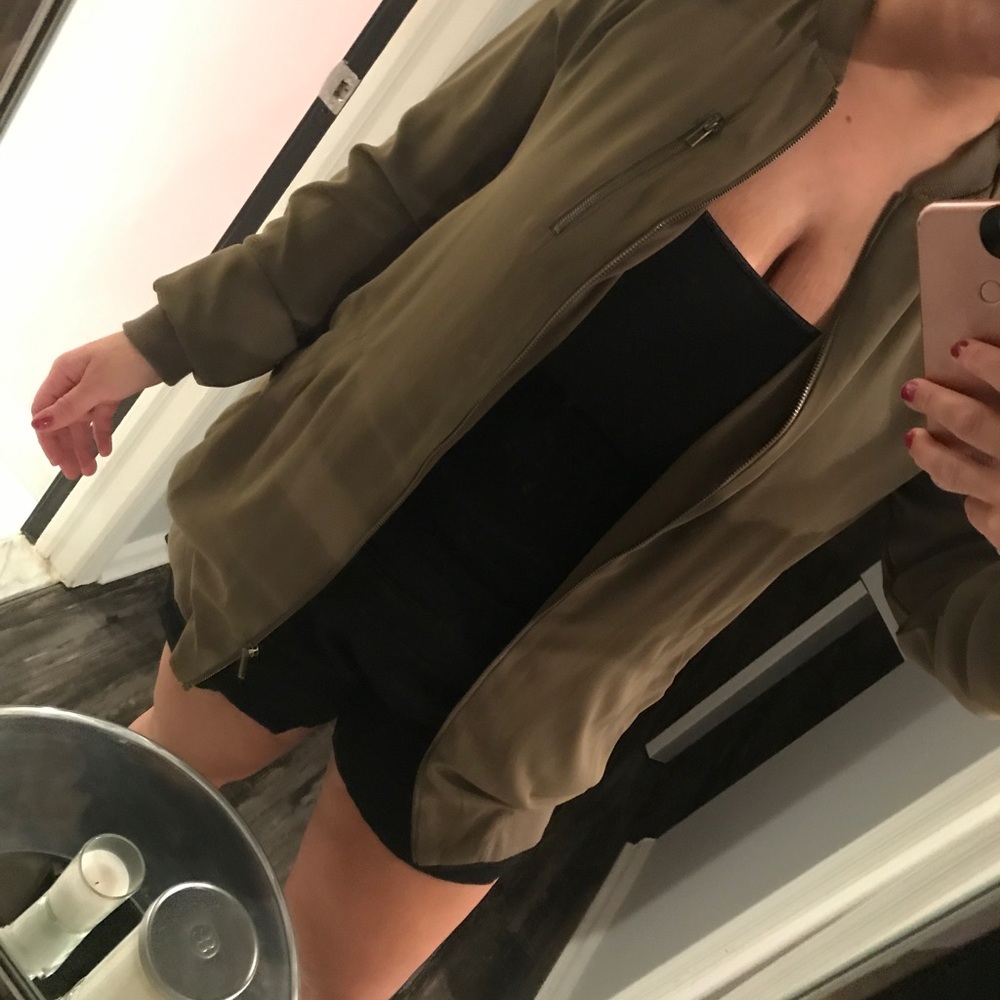 Forever 21 Olive Green Bomber Jacket
